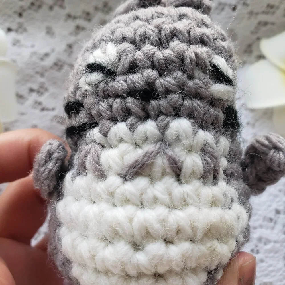 New Handmade Amigurumi Crochet Mini Totoro Stuffed Animal Toy Funny 6